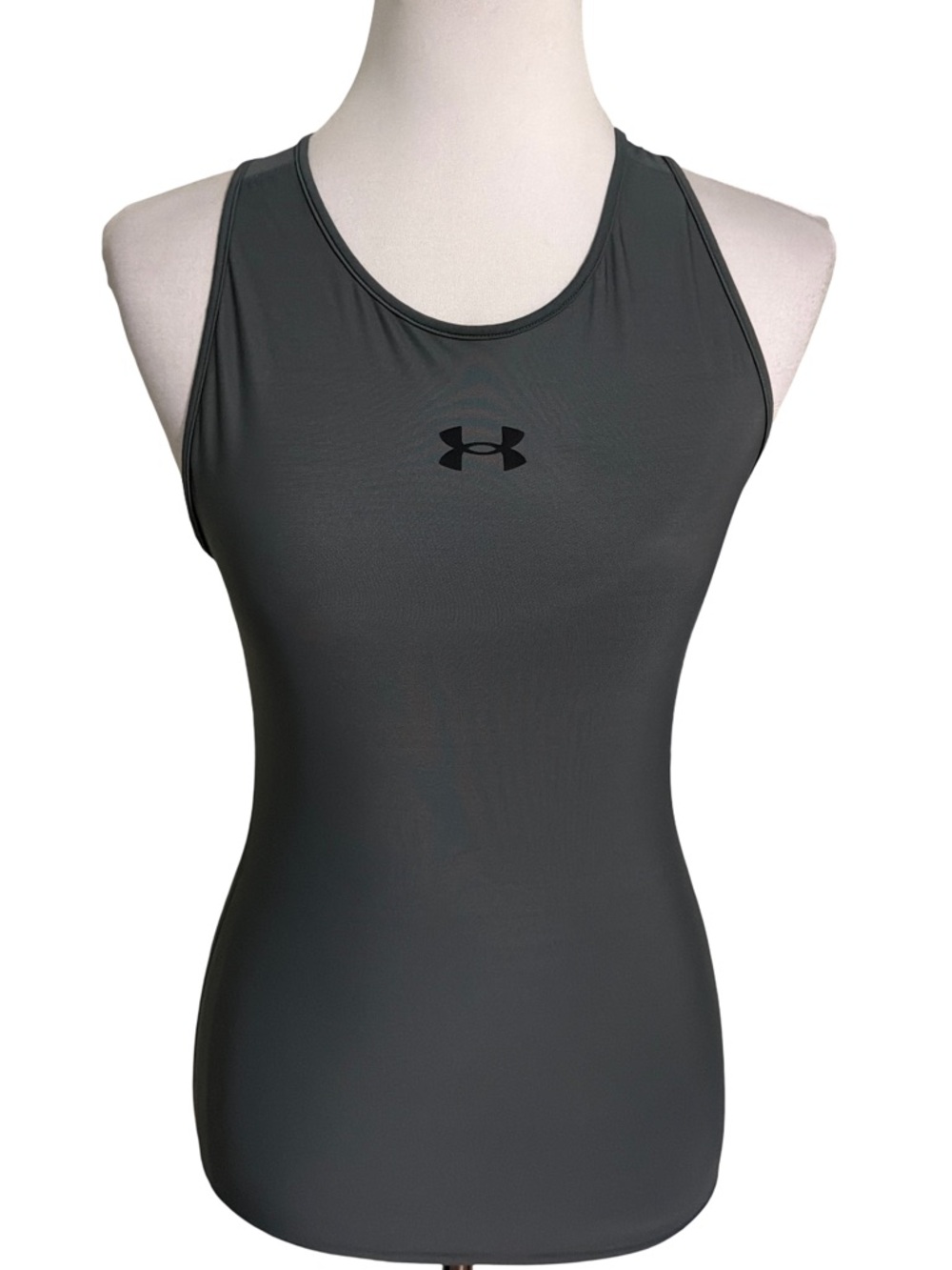 Under Armour Women's Charcoal Grey Racerback Tank Top